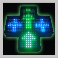 CROIX DE PHARMACIE INTERIEUR 400MM BILIGHT