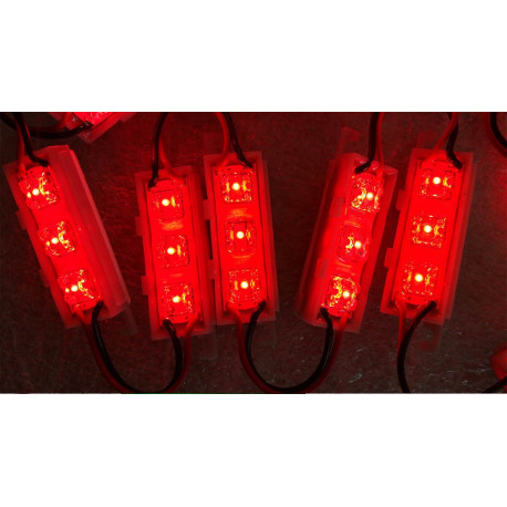 PAVE DE 3 LEDS ROUGE